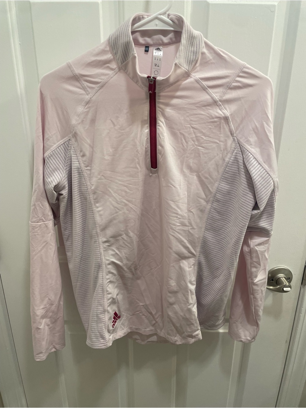 adidas Pink Women's Performance Quarter-Zip Pullover